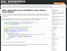 Tablet Screenshot of docwordpress.com